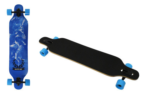 Skate Patineta Longboard Profesional Surfskate Con Lija 0