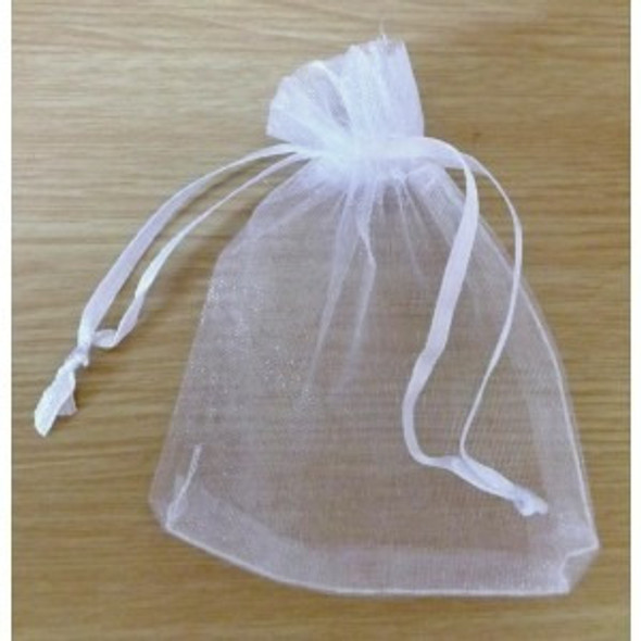 Bolsitas De Organza, Lotes De 100, Tamaño 10 X 15, Blancas 0