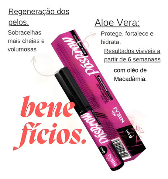 Sérum Pós Brow Niraj Regenerador Para Sobrancelhas 8ml 1 Sérum Pós Brow Niraj Regenerador Para Sobrancelhas 8ml 1