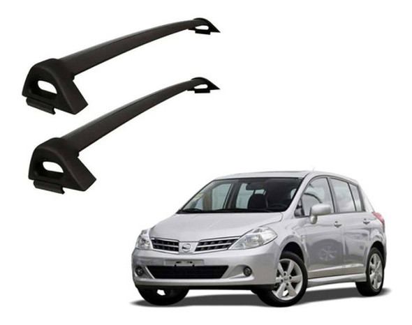 Barras De Techo Negras Nissan Tiida 0