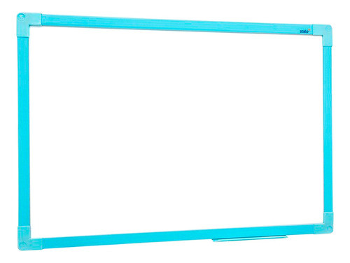 Lousa Quadro Branco 40x30cm Moldura Soft Colors Azul 0