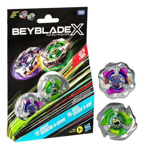 Juego De Beyblades Doble Paquete Con 2 Tops Para Niños 0