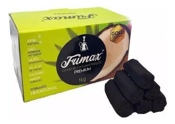 12 Kg Fumax Premium Carvão P/ Narguile De Coco Black Friday 1