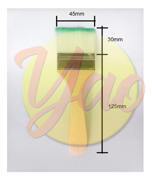 Pinceleta Brocha N*7 Sintetico Tempera Acrilico 45 Mm. 1