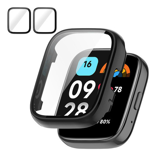 Funda Bumper Para Xiaomi Redmi Watch 3/3 Lite/3 Active Negro 0