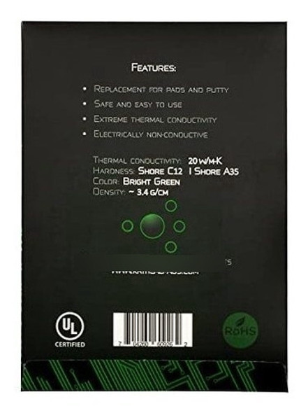 Kritical Pad Termico 100x100mm 2.5mm 20w/mk X1 1