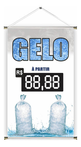 Banner Pronto Gelo Ref 88 - 45x70 Cm (arte Pronta) 0