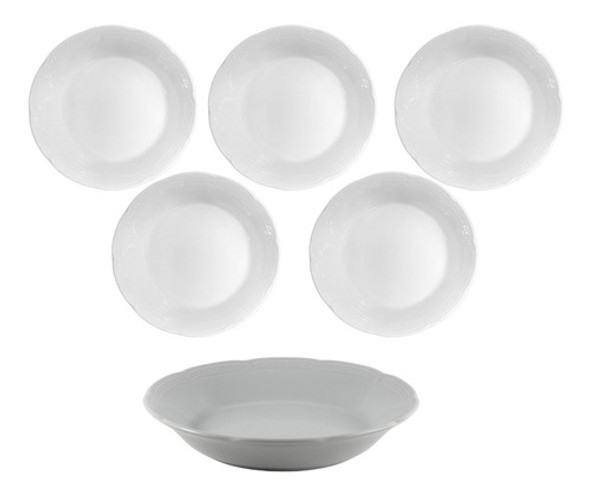 Plato Hondo 21 Cm Tsuji Línea Renacimiento 1800 Porcelana X6 0 Plato Hondo 21 Cm Tsuji Línea Renacimiento 1800 Porcelana X6 0