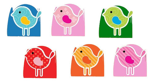 50 Forminhas Docinho Aniversário Jardim Encantado Passarinho 0