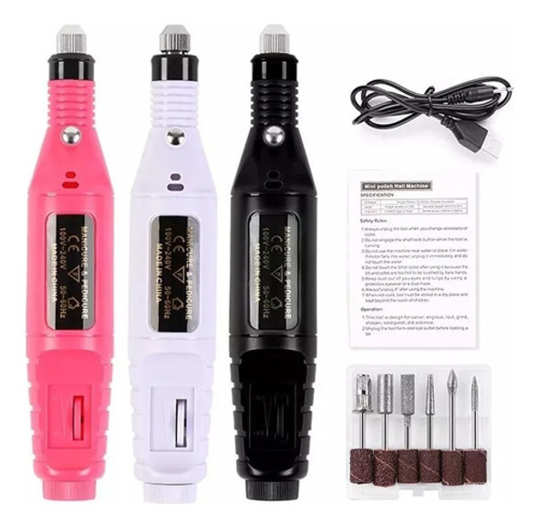 Mini Torno Para Uñas Con Cable Usb 1