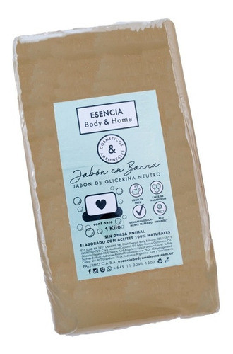 Jabon En Barra De Glicerina 1 Kilo 0