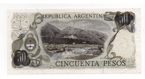 Argentina Billete 50 Pesos Ley Bottero 2371 Serie A 1