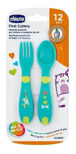 Set Primeros Cubiertos 12m+ Chicco Distrimicabebe 1