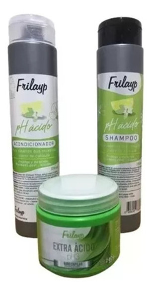 Acondicionador Ph Acido Frilayp Proteccion Brillo 370ml X3u 1