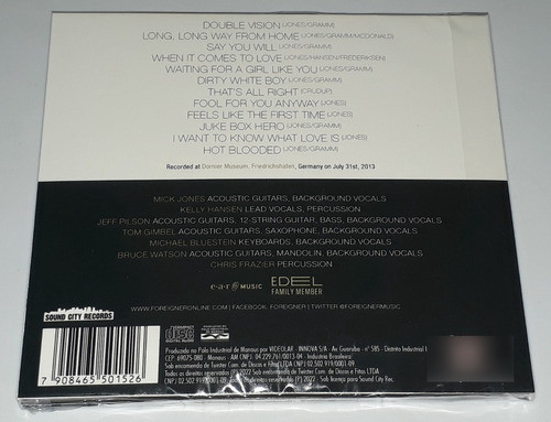 Foreigner - An Acoustic Evening With Foreigner (digipak) Cd 1