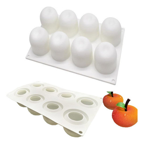 Molde Silicona Manzana 3d Chocolate Fondant Pastelería 1