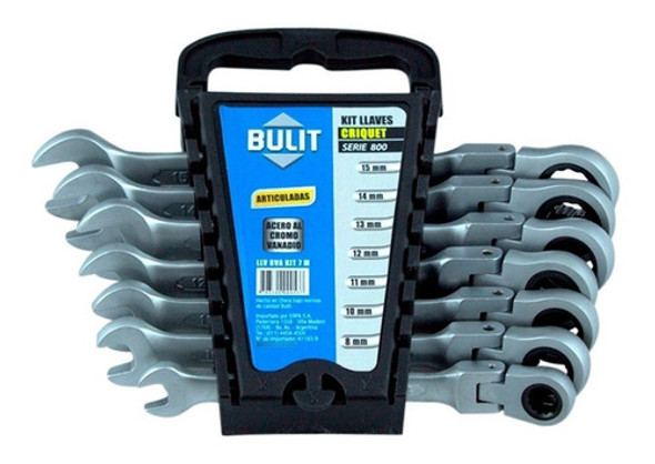 Set Kit Llaves Cricket Bulit 7 Piezas Serie 800 Llv 8va Kit 1 Set Kit Llaves Cricket Bulit 7 Piezas Serie 800 Llv 8va Kit 1
