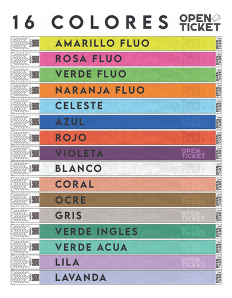 Pulseras Tyvek Lisas Evento Fiesta Vip Boliche Acceso X 700 1