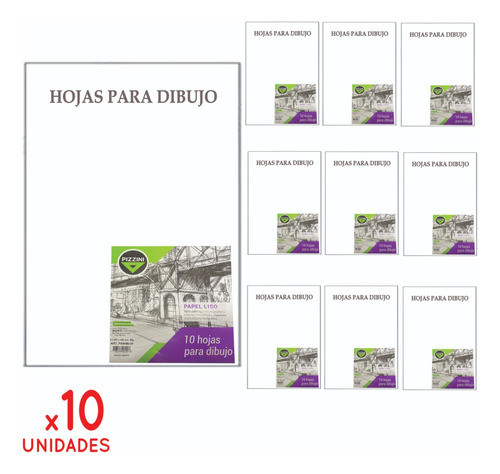 100 Hojas A3 Pizzini Para Dibujo Tecnico 90gr 1