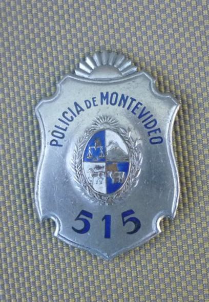 Antigua Placa De Policía De Montevideo 0 Antigua Placa De Policía De Montevideo 0