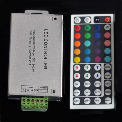 Dc 12v 20a 240w 44 Clave Ir Mando A Distancia Para Rgb 5050 1