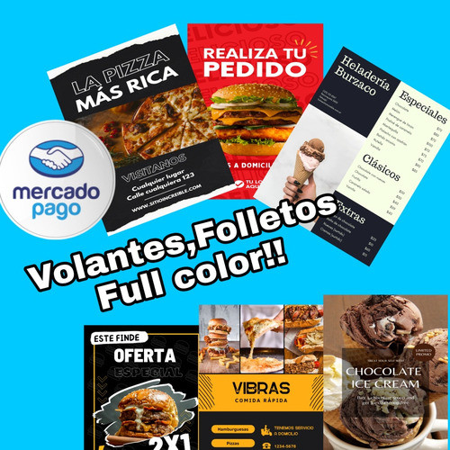 1.000 Folletos 10x15 Doble Faz Color 115gr Diseño Gratis 0