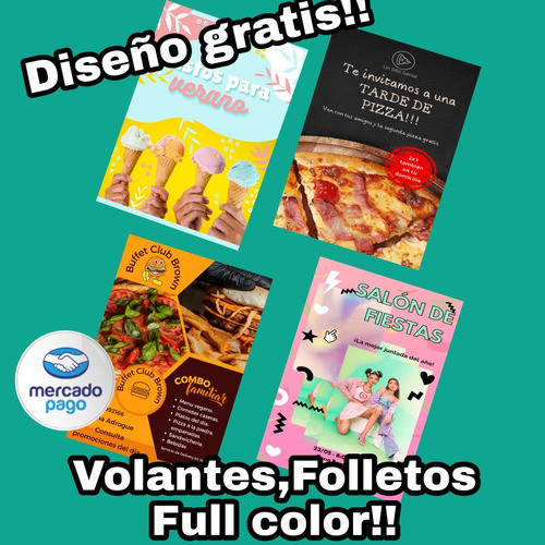 1.000 Folletos 10x15 Doble Faz Color 115gr Diseño Gratis 1