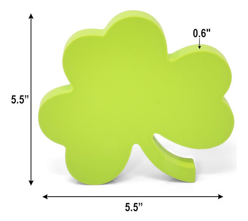 4 Día De San Patricio Decoraciones De Mesa De Madera Bloque 1