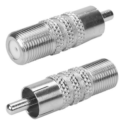 Kit 5 Conector Adaptador Rca Macho Para F Fêmea Coaxial 0