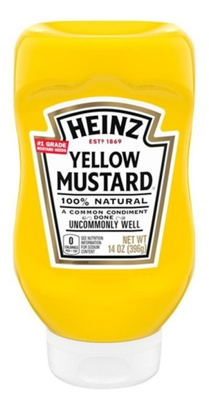 Mostaza Heinz Usa Yellow Mustard Pack 6 Un X 396gr ! 0 Mostaza Heinz Usa Yellow Mustard Pack 6 Un X 396gr ! 0