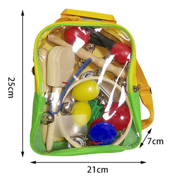 Conjunto De Instrumentos Musicais Infantis Com 10 Peças, 1