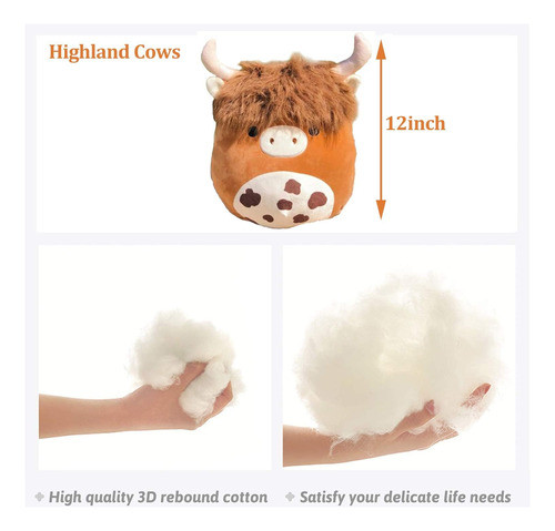 Tierno Juguete De Cow Escocés Acolchado 30cm Para Niños 1