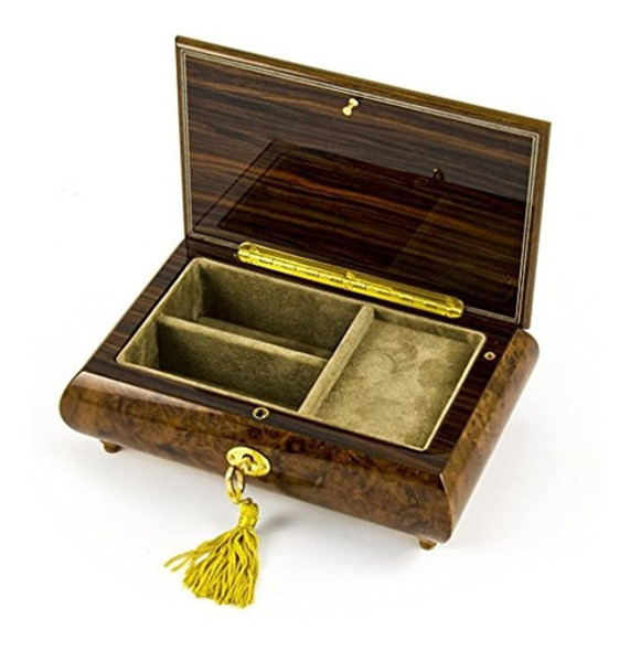 Hecho A Mano 18 Nota Italiano Nogal Incrustacion De Flores 1