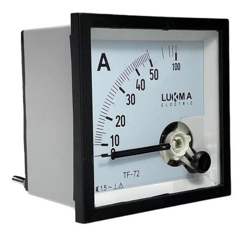 Amperímetro Analógico 0-50a Medição Direta 72x72mm Lukma 1