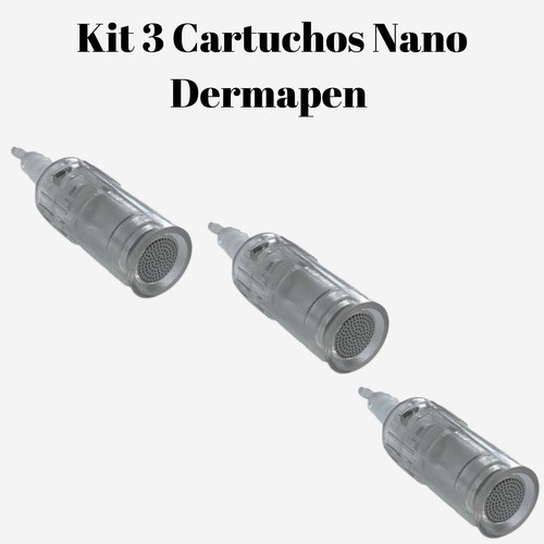 Kit 3 Cartuchos Nano Microagulhas Dermapen Com Anvisa 1