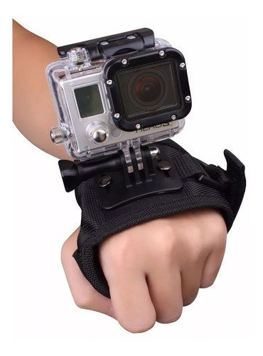 Suporte Go Pro Mão Luva Hand Punho 360° Gopro Strap Mount 0