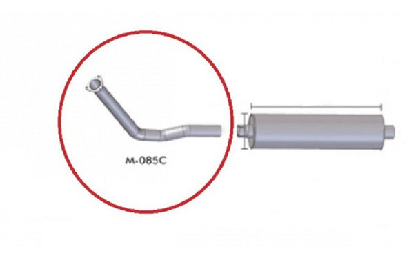 Caño Escape Mercedes Benz 1618/1718-1621/1721  Turbo 0