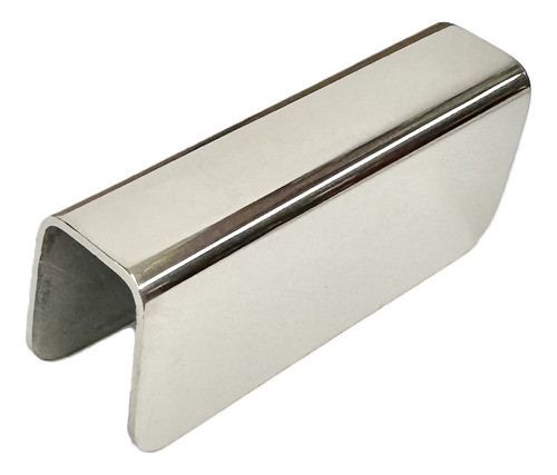 Kit 10 Perfil U Conectivo União Inox Para Vidro De 8 E 10mm 1
