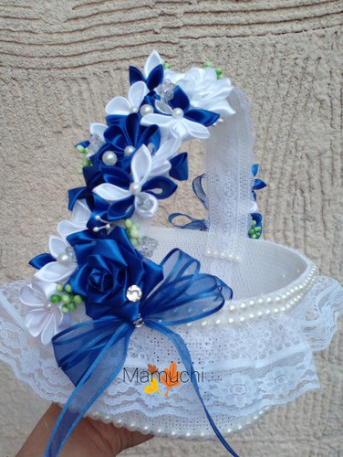 Canasta Porta Anillos O Flores Novios Casamiento, 1°comunión 1