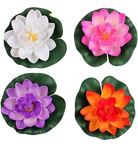 Conjunto De 4 Colores Diferentes Artificiales Flotante De Es 0
