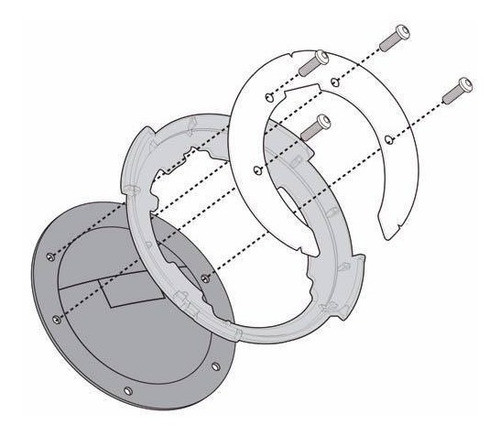Adaptador P/bolso Tanklock Givi Bmw 1200 Gs Bf17 Bamp Group 0