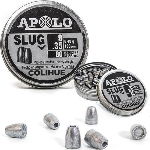 Balines Puntas Apolo Slug Cal 9mm - 100 Grains - X80u 0