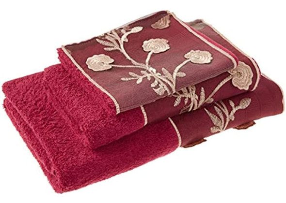 Popular Bath 970425 Ombre Rose, Juego De Toallas De 3 Piezas 0