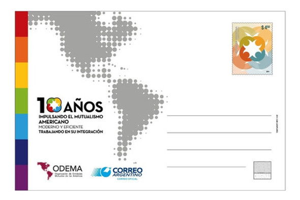 Argentina. Entero Postal. 10 Años O.d.e.m.a. 0