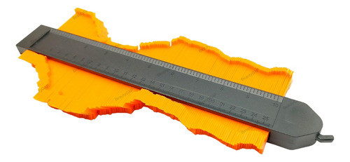 Gabarito Copiador Contornos Guia Perfis Modelador 25cm Trava 1