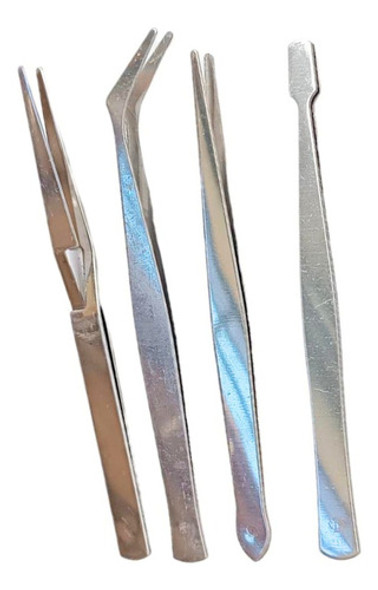 Pinza Bruselas P/reparacion Celulares Electronica  X 4 Pieza 0