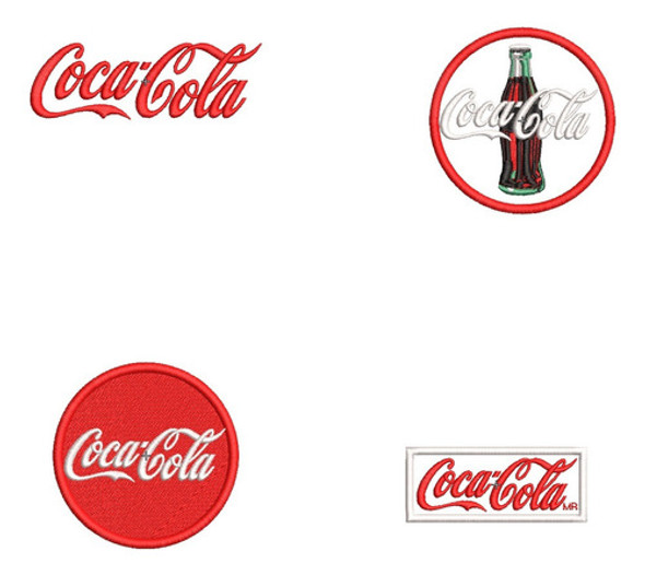 Diseño Matrices Para Maquinas Bordadoras Cocacola Logo 10cm 0