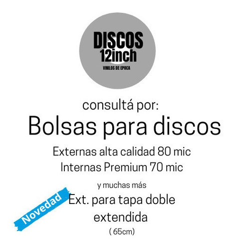 50 Bolsas Externas Para Vinilos Lp 60 Micrones Paq X 50 U 1