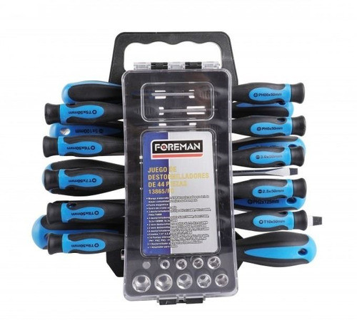 Juego De Destornilladores De 44 Pzs Foreman Profesional 0