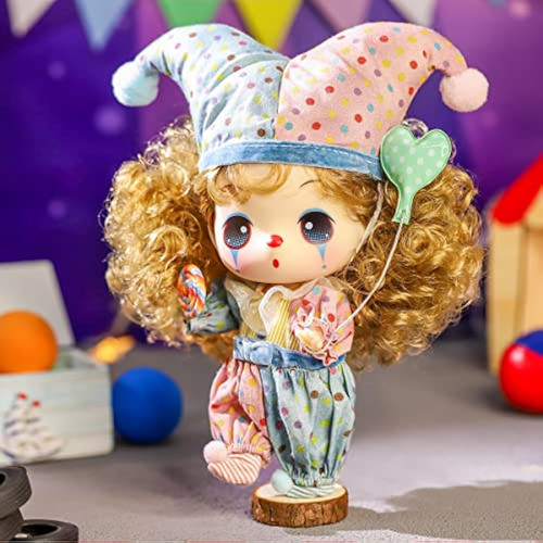 Muñeca De Moda Ddung, Muñeca De Payaso, Contiene 6 1
